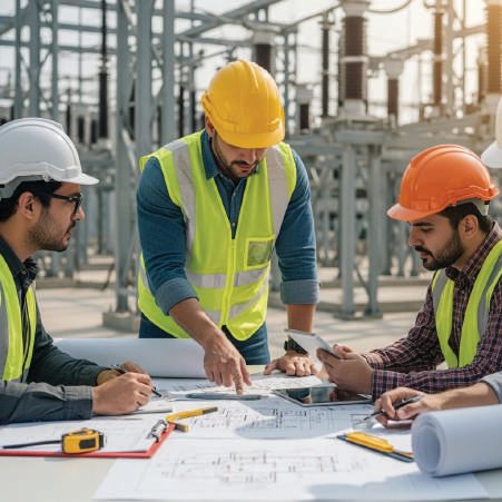 أعمال توصيل الخدمة الكهربائية للهيئة العامة للتأمينات الاجتماعية